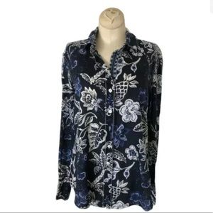 Cino Long Sleeve Cotton Blouse